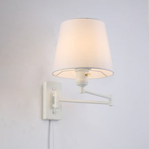 Aplique de pared con brazo articulado y enchufe "Clark" - E27 - Barcelona Led-Decoración