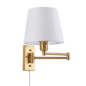 Aplique de pared con brazo articulado y enchufe "Clark" - E27