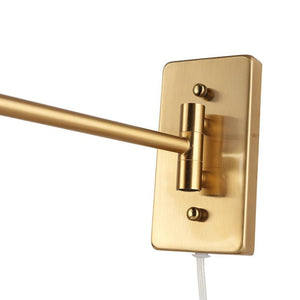 Aplique de pared con brazo articulado y enchufe "Clark" - E27 - Barcelona Led-Decoración