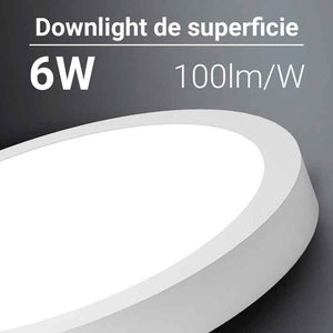 Plafón LED de superficie 6W Alta Eficiencia - Barcelona Led-