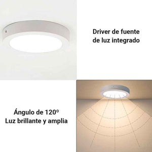 Plafón LED de superficie 6W Alta Eficiencia - Barcelona Led-