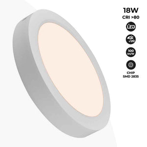 Plafón LED de superficie 18W Alta Eficiencia (13) & Plafón LED de superficie 18W Alta Eficiencia