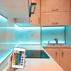 Controlador Tira LED RGB 2 Amp por canal, Control Remoto IR 24 Teclas - Barcelona Led-Control y regulación