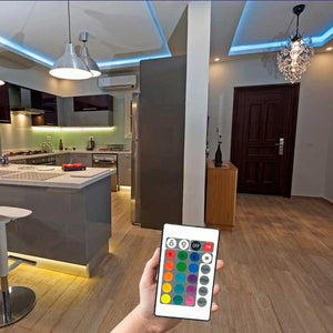 Controlador Tira LED RGB 2 Amp por canal, Control Remoto IR 24 Teclas (10)