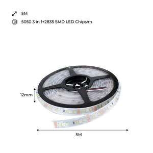 Tira LED RGB+CCT - 70W - 24V - IP20 - 5metros - Barcelona Led-