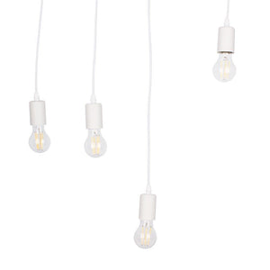 Lámpara colgante vintage madera "Otto" - 4 x E27 - Barcelona Led-Decoración