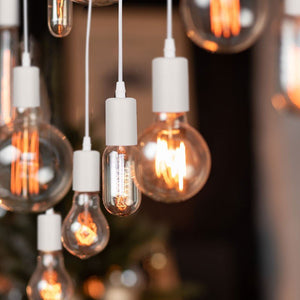 Lámpara colgante vintage madera "Otto" - 4 x E27 - Barcelona Led-Decoración