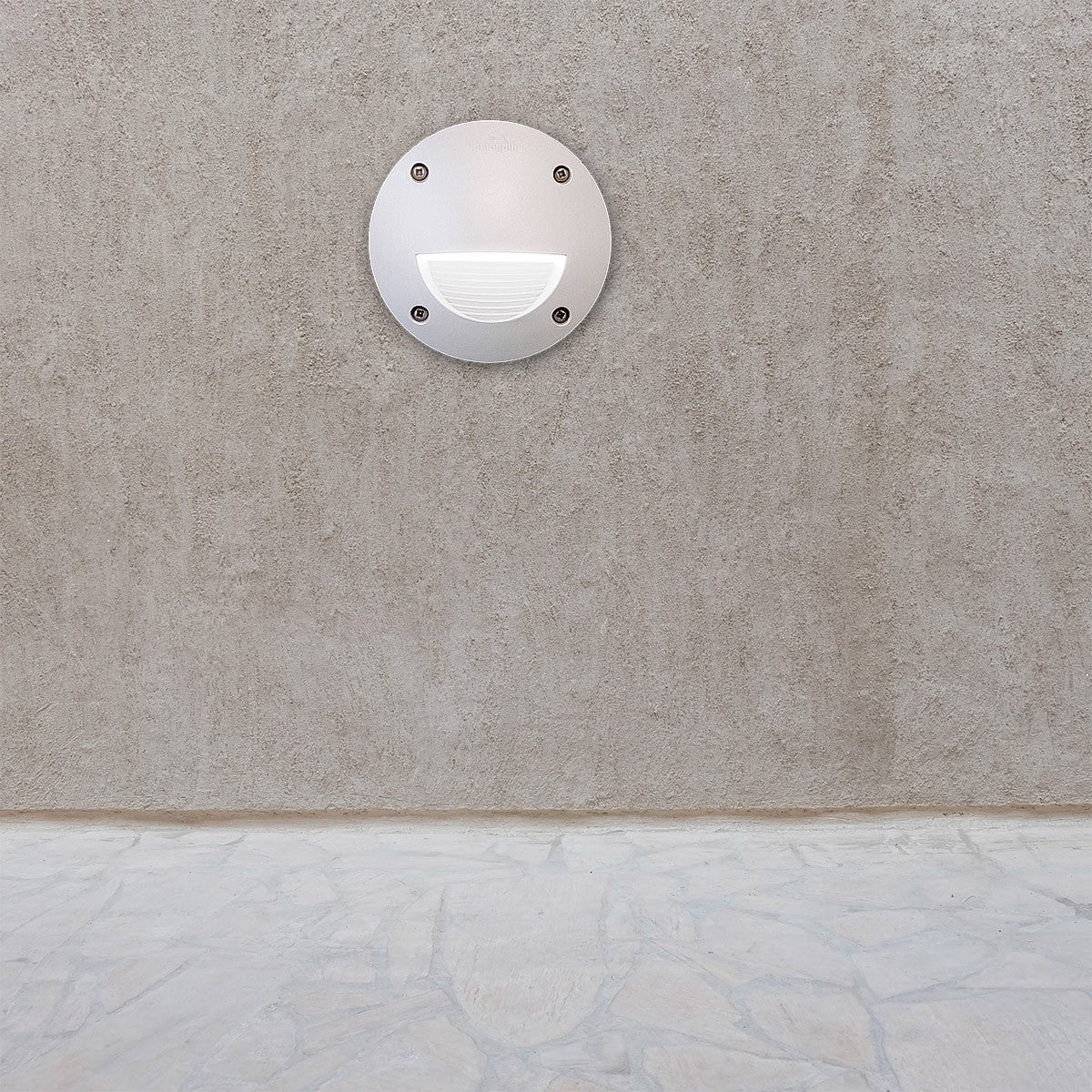 Baliza empotrable Blanca FUMAGALLI "LETI 100 ROUND-ST" GX53 - 3W - Luz neutra - IP66 (1)