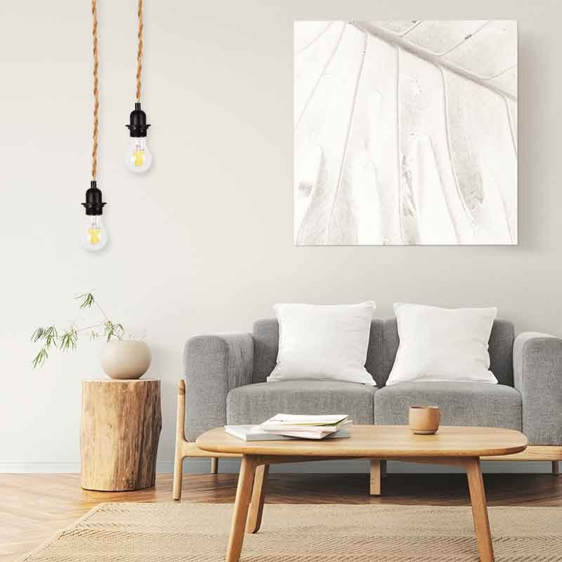 Lámpara colgante de madera y cuerda para bombilla E27 130cm - Barcelona Led-