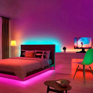 Kit tira LED RGB 5m con fuente, mando y controlador compatible 12V y 24V (11)