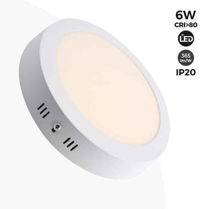 Plafón techo LED circular 6W - Ø11,5cm - 365lm - Barcelona Led-