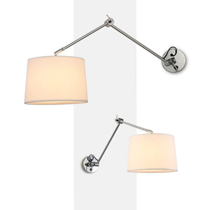 Aplique de pared cilíndrico con diseño clásico y articulado "ELBOW" E27 - Barcelona Led-Decoración