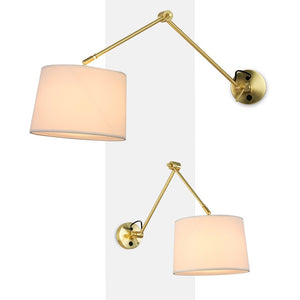 Aplique de pared cilíndrico con diseño clásico y articulado "ELBOW" E27 - Barcelona Led-Decoración