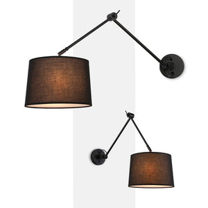 Aplique de pared cilíndrico con diseño clásico y articulado "ELBOW" E27 - Barcelona Led-Decoración