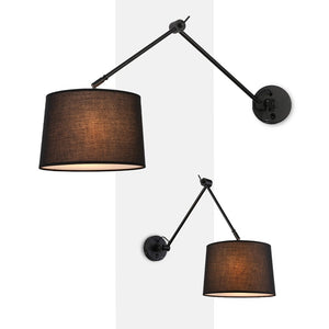 Aplique de pared cilíndrico con diseño clásico y articulado "ELBOW" E27 (30)