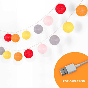 Guirnaldas decorativas de luces LED USB - Barcelona Led-