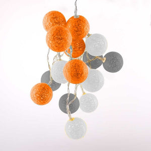 Guirnalda LED bolas de algodón 20 Bolas con USB 3m-IP44-4cm - Barcelona Led-