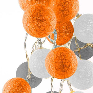 Guirnalda LED bolas de algodón 20 Bolas con USB 3m-IP44-4cm - Barcelona Led-