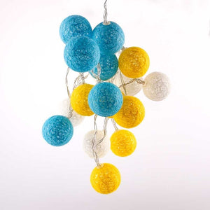 Guirnalda LED bolas de algodón 20 Bolas con USB 3m-IP44-4cm - Barcelona Led-