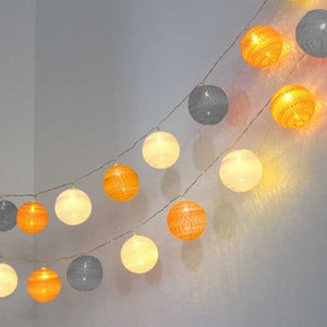 Guirnalda LED bolas de algodón 20 Bolas con USB 3m-IP44-4cm - Barcelona Led-