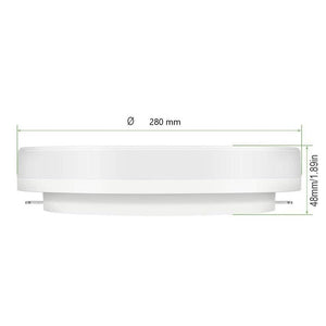 Plafón LED estanco circular blanco 24W CCT - 2400lm - IP65 - Barcelona Led-