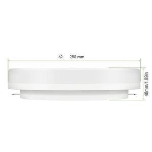 Plafón LED estanco circular blanco 24W CCT - 2400lm - IP65 (12)