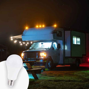 Bombilla 12-24V DC 8W E27 A60 para caravanas, camping y embarcaciones - Barcelona Led-