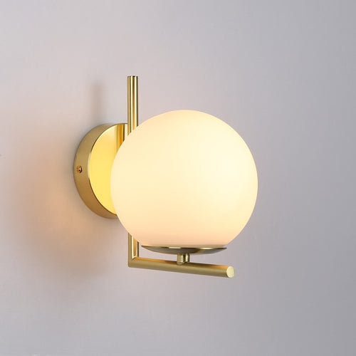 Aplique de pared bola cristal