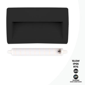 Baliza de pared LED CCT para exterior FUMAGALLI LORENZA 270 R7S 10.5W - Barcelona Led-