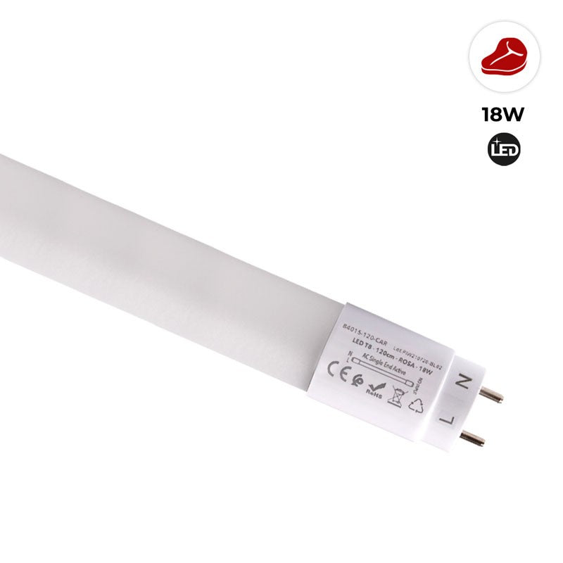 Tubo LED T8 especial carnicerías 120cm 18W