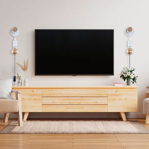 Aplique de pared madera con interruptor y enchufe "MILA" - Barcelona Led-Decoración