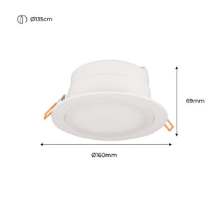 Downlight Redondo Estanco CCT Fumagalli "Teresa 160" 10W IP55 - Barcelona Led-
