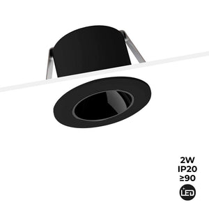 Downlight LED Mini 2W - Chip OSRAM - Bajo UGR - CRI 90 - Ø 30mm (15)