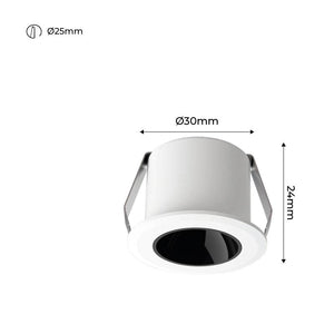 Downlight LED Mini 2W - Chip OSRAM - Bajo UGR - CRI 90 - Ø 30mm (21)