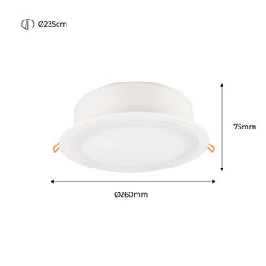 Downlight Redondo Estanco CCT Fumagalli "Teresa 260" 18W IP55 - Barcelona Led-