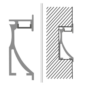 Perfil empotrable bañador de pared zócalo 14x68mm (2mt) (8)