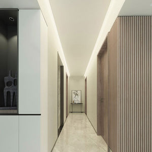 Perfil de aluminio tira LED para esquinas - Bañador de pared - 66x120mm - 2 metros (5)