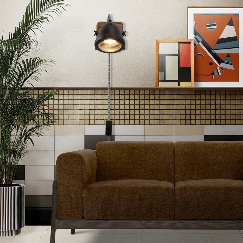 Aplique de pared industrial "Mott" - Orientable - GU10 Incluida - Barcelona Led-Decoración