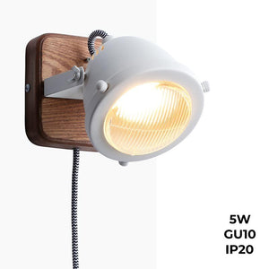 Aplique de pared industrial "Mott" - Orientable - GU10 Incluida - Barcelona Led-Decoración