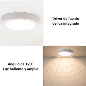 Plafón LED de superficie 24W Alta Eficiencia - Barcelona Led-