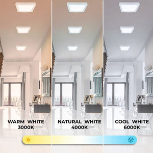 Plafón LED cuadrado 18W Alta Eficiencia - Barcelona Led-
