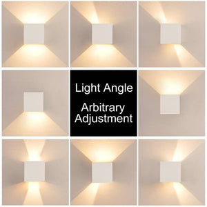 Pack de 2 Apliques de pared "KURTIN" 6W apertura de luz regulable - Barcelona Led-Decoración