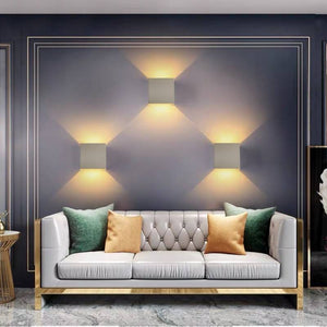 Pack de 8 Apliques de pared "KURTIN" 6W luz up and down regulable (30)