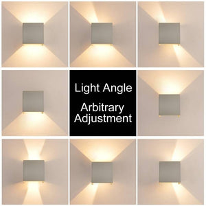 Pack de 8 Apliques de pared "KURTIN" 6W luz up and down regulable (33)