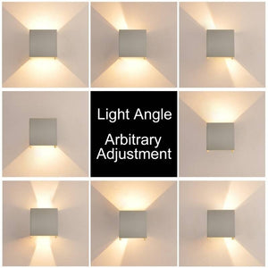 Pack de 8 Apliques de pared "KURTIN" 6W luz up and down regulable - Barcelona Led-Decoración