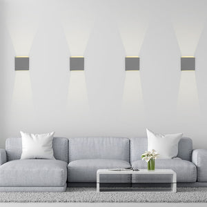 Pack de 8 Apliques de pared "KURTIN" 6W luz up and down regulable (36)