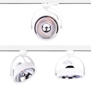 Pack Foco LED de carril trifásico + Bombilla LED AR111 GU10 - Barcelona Led-