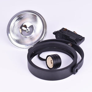 Pack Foco LED de carril trifásico + Bombilla LED AR111 GU10 - Barcelona Led-