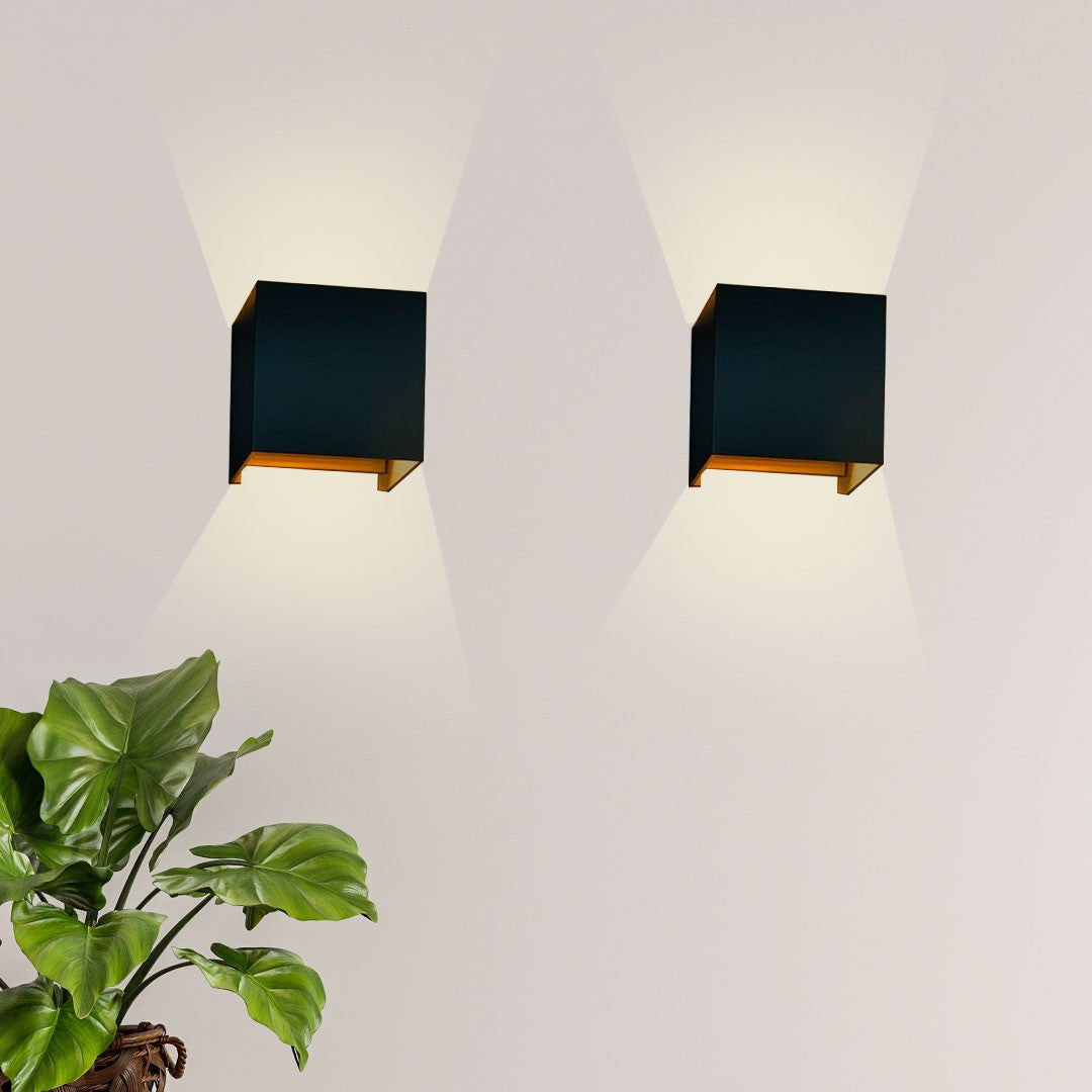 Pack de 2 Apliques de pared "KURTIN" 6W apertura de luz regulable (1)