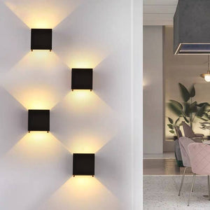 Pack de 2 Apliques de pared "KURTIN" 6W apertura de luz regulable - Barcelona Led-Decoración